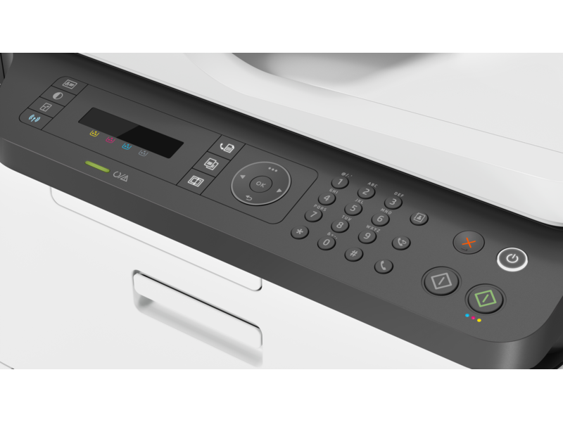 Многофункциональное устройство HP Color Laser MFP 179fnw (p/c/s/f, A4, 600dpi, 18(4ppm),128Mb,ADF40,USB 2.0/ Wi-Fi/Eth10/100,AirPrint, 1tray 150, cartridges 700b &500cmy pages in box,repl.SL-C480FW) (4ZB97A#B19)