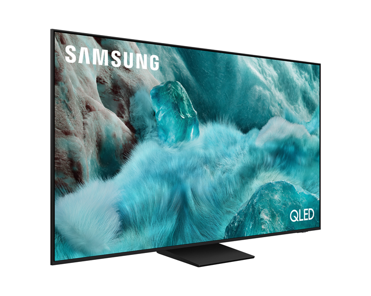 Телевизор Samsung QLED TV QE55Q7F5AUXRU, 55', QLED, 4K 3840x2160, 60Hz, Tizen Smart TV, 20W, Tuner (DVB-T2/C/S2, PAL,SECAM), HDMI, USB, CI+, Wi-Fi, BT, LAN, Black