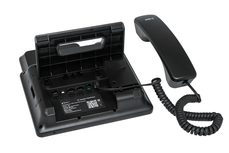 IP-телефон Flat-Phone B6: 6 SIP-аккаунтов, 2 порта 10/100/1000BASE-T (RJ-45), ЖК-дисплей, PoE, РЕЕСТР