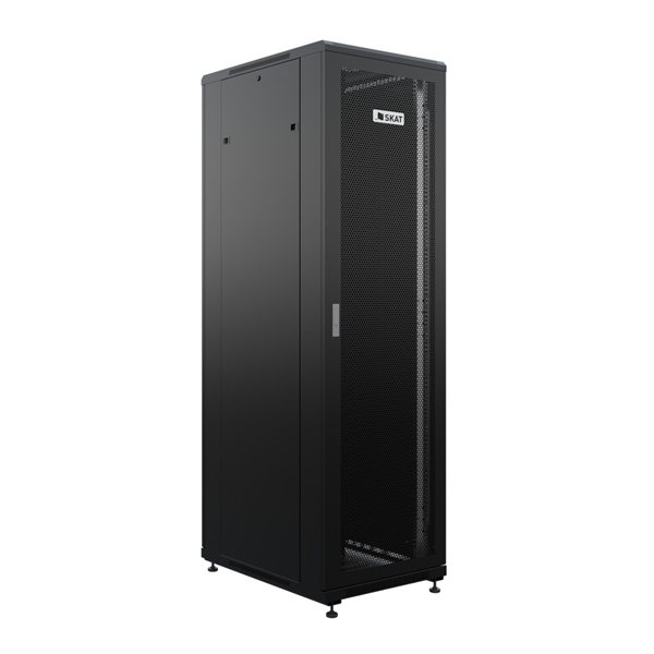 Телекоммуникационный шкаф (4403) Бастион SKAT TB-22R680PF-B Телекоммуникационный шкаф 22U/600x800мм/Пд-перф/Зд-металл/RAL9005/53,3кг/1.5 л.г