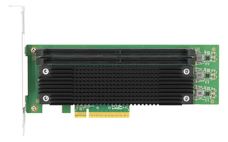 LR-Link DDR5 CXL Adapter, 2xDDR5 RDIMM slots, PCIe5.0 x8