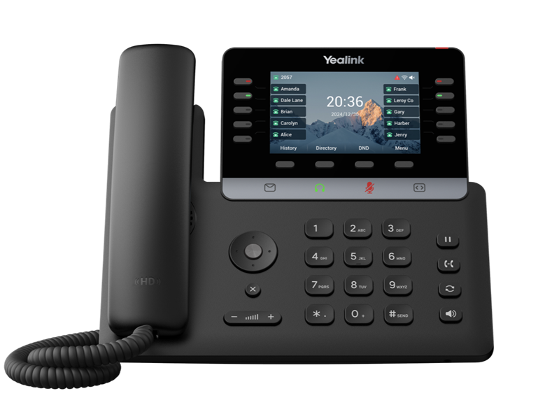 Телефон YEALINK SIP-T74U, 16 аккаунтов, 4,3" цветной экран, порт USB, BLF, PoE, GigE, без БП, шт (repl. SIP-T46U)