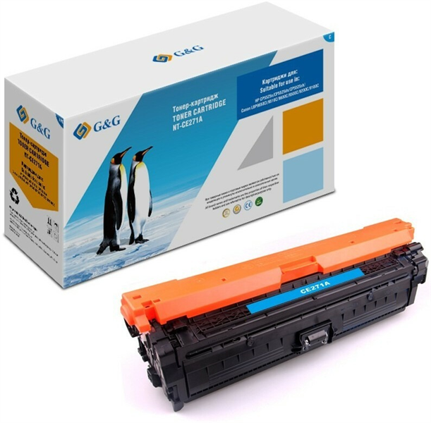 Картридж Cartridge G&G 650A для LJ CP5520/5525 голубой 15 000 стр. аналог CE271A гарантия 36 мес.