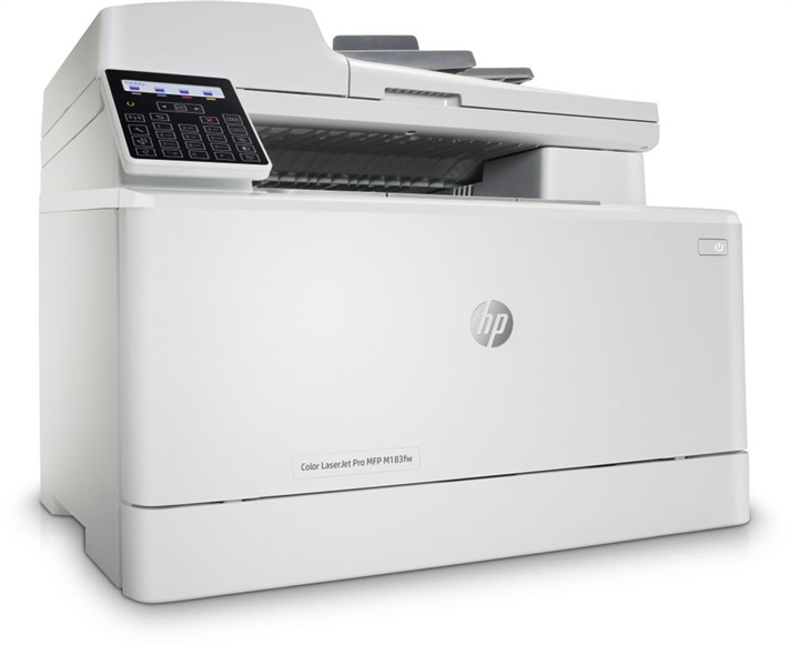Многофункциональное устройство HP Color LaserJet Pro MFP M183fw (p/c/s/f ,A4, 16ppm, 256Mb, ADF35, USB, WiFi/ Fast Ethernet10/100 Base-TX,1 tray 150, 1year warr,cartridge 800&700 cmy in box,R (незначительное повреждение коробки)