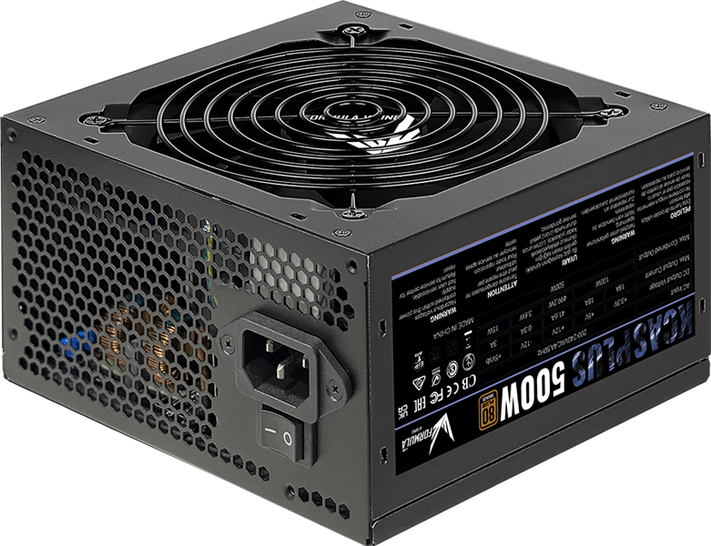 Блок питания Formula V Line KCAS PLUS 500W, 500W, APFC, 80+ Bronze, ATX12V v2.4, 12cm Fan (ex Aerocool)