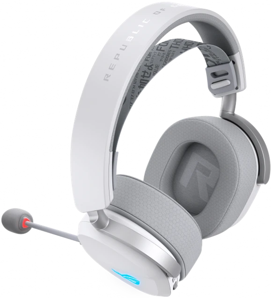 Гарнитура ASUS ROG PELTA, USB-C, 2.4GHz, Bluetooth, 309g, 20Hz~20kHz, RGB Lighting, White
