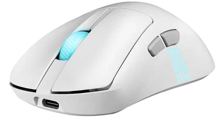 Мышь ASUS ROG KERIS II ORIGIN, 54g, Wired, 2.4GHz RF, Bluetooth 5.1, 42K DPI sensor, 5 Programmable Buttons, White