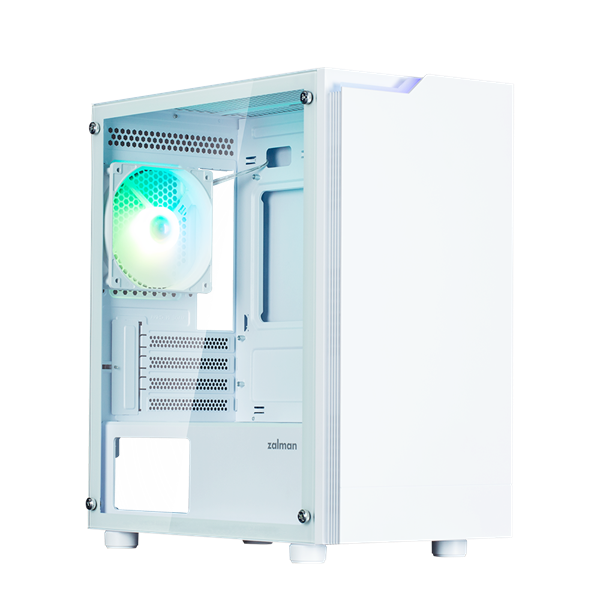 Корпус ZALMAN T4 PLUS, MATX, WHITE, WINDOW, 1 x Combo (3.5'' or 2.5''), 1x3.5'', 2x2.5", 1xUSB2.0, 2xUSB3.0, REAR 1x120mm ARGB