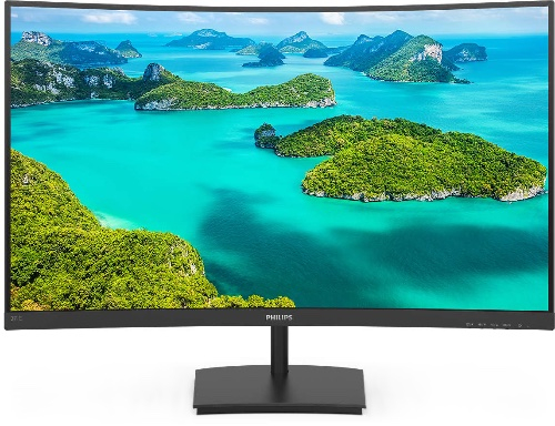Монитор 23,8'' Philips 245E1S 2560x1440 WLED 16:9 IPS 250cd, 1000:1, 4ms, 50M:1, 178°/178°, VGA, HDMI, DP, 75Hz, Titl, External, VESA, Black, 3y