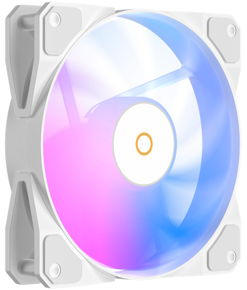 Вентилятор для корпуса Ocypus Beta F12 WH ARGB, 120x120x25mm, 4-PIN PWM, 800-1600 RPM, 29 DBA MAX, HYDRO BEARING