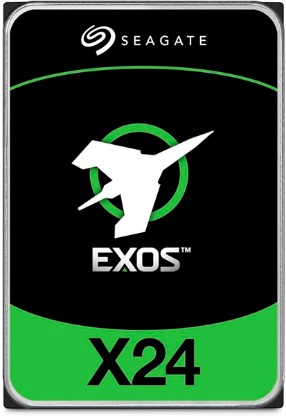 Жесткий диск Seagate Exos X24 HDD 3.5" SAS 16Tb, 7200 rpm, 512Mb buffer, 512e/4kn, CMR, ST16000NM007H, 1 year