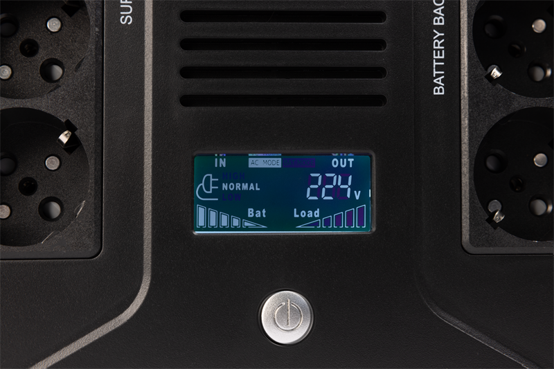 Источник бесперебойного питания SMARTWATT линейно-интерактивный, 1000/600 ВА/Вт, напольный/настенный, LCD дисплей, Shuko CEE7/4 - 8 шт. (4 шт. с резервным питанием, 4 шт. - сетевой фильтр) (3703020280003)