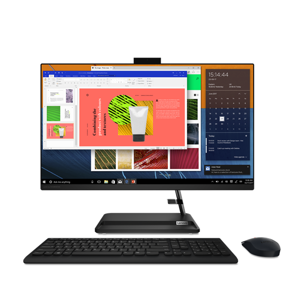 Lenovo IdeaCentre AIO 3 27ALC6 27" FHD (1920x1080) IPS 250N, Ryzen 7 7730U, 2x8GB DDR4-3200, 1TB SSD M.2, Radeon Graphics, WiFi6, BT, 5.0MP Cam, Wireless KB&Mouse, NoOS, Black, 1Y