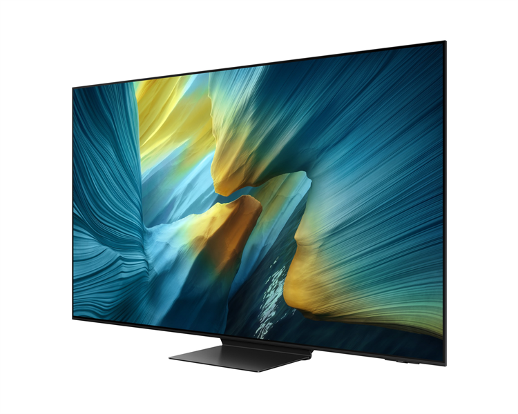 Телевизор Samsung OLED TV QE77S95FAUXRU, 77', OLED, 4K 3840x2160, 120Hz, Tizen Smart TV, 70W, Tuner (DVB-T2/C/S2, PAL,SECAM), HDMI, USB, USB-C, CI+, Wi-Fi, BT, LAN, VESA 400x400, class A, Graphite Black