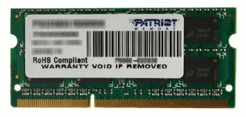 Оператвная память Patriot DDR3 8GB 1600MHz SO-DIMM SINGLE 1*8GB CL11 11-11-11 1.5V