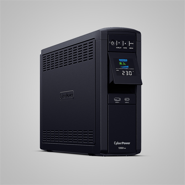 Источник бесперебойного питания Cyberpower CP1350EPFCLCD Line-Interactive 1350VA/810W USB/RS-232/RJ11/45 (6 EURO) (замена CP1300EPFCLCD)