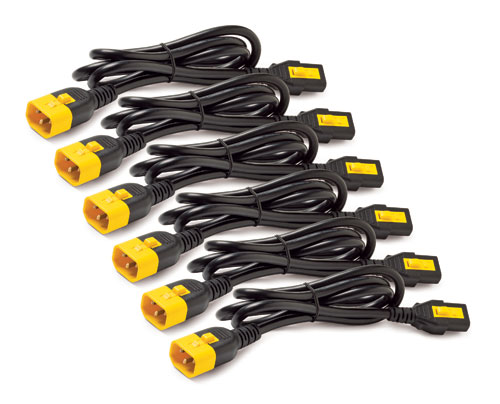 Кабель силовой Power Cord Kit (6 ps), Locking, IEC 320 C13 to IEC 320 C14, 10A, 208/230V, 1,8m (repl. AP8706S)