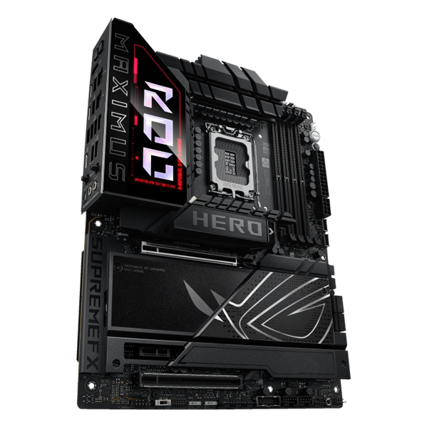 Материнская плата ASUS ROG MAXIMUS Z890 HERO, LGA1851, Z890, 4*DDR5, 4*SATA, 6*M.2, 8*USB 3.2, Type-C, 2*PCIx16, 1*PCIx1, 2*Thunderbolt™ 4, HDM, ATX; 90MB1ID0-M0EAY0