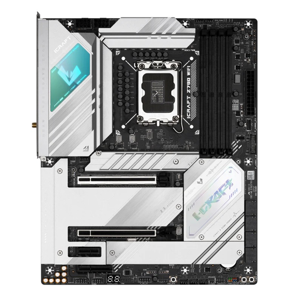 Материнская плата MAXSUN MS-iCraft Z790 WIFI, LGA1700, Z790, 4*DDR5, 4*SATA3, 4*M.2, 4*USB 3.2, 4*USB 2.0, Type-C, 1*PCIEx16, 2*PCIEx4, 1*PCIEx1, HDMI+DP, ATX