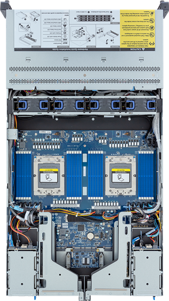 Шасси серверное Gigabyte Server Platform R283-Z94 Rev.3x / 2U / 2xAMD (9004/9005) / 2xHS / 24xDIMM / 12xLFF NVME/SAS/SATA + 4xSFF SATA/SAS + 3xM.2 PCIe Gen3 / 2x1GbE / 2xOCP 3.0 / 2xFHHL / 2x1600W / Rails / 1Y