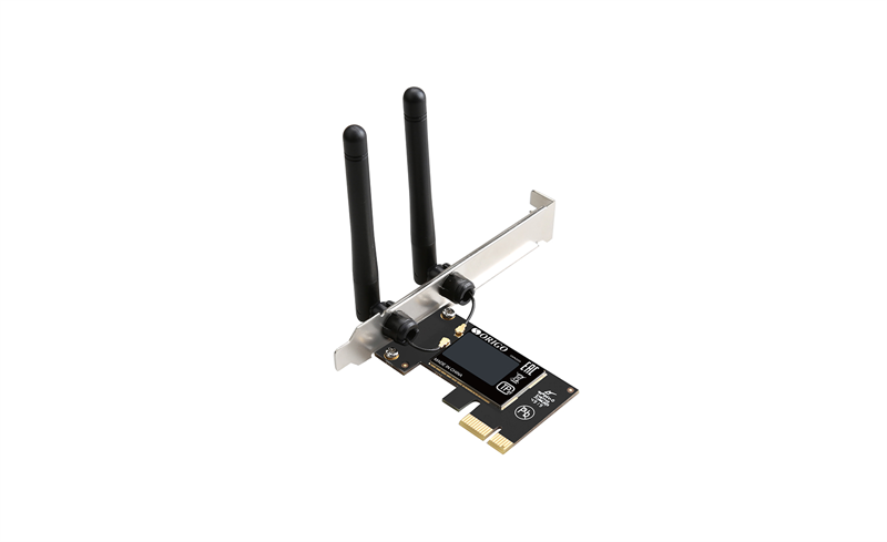 Wi-Fi адаптер ORIGO Беспроводной PCI Express адаптер N300, 2,4 ГГц, 2 внешние антенны