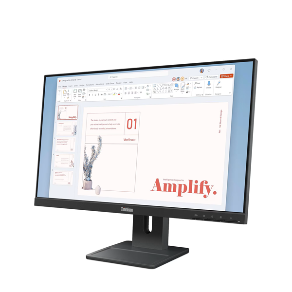Монитор Lenovo ThinkVision E24-40 23.8" 16:9 FHD (1920x1080) IPS, 100Hz, 250N, 1xHDMI 1.4, 1xDP 1.2, 1xVGA, LTPS, 1Y