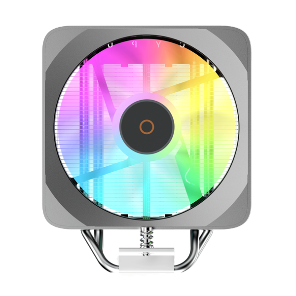 Кулер для процессора Ocypus Delta A40 EX BK ARGB, 120mm ARGB FAN, 4 HEAT PIPES, 4-PIN PWM, 500-1800 RPM, 29DBA, HYDRO BEARING, LGA115X/1200/1700/18XX, AM4/AM5