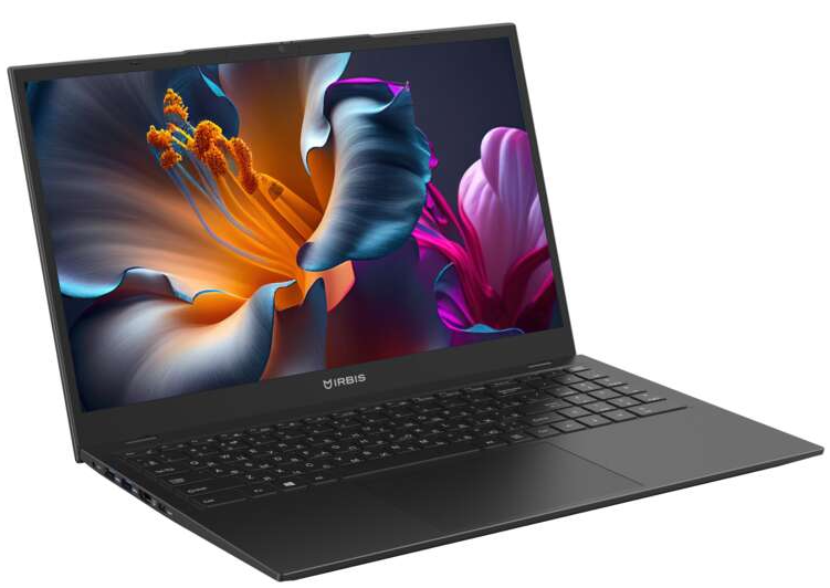 Ноутбук IRBIS 15N Ryzen 5 7640HS ,15.6" FHD (1920x1080) IPS AG,16Gb DDR5-4800(1),512Gb SSD,Wi-Fi 6+BT 5,75Wh,Metal Case,FPS,Kbd Backlit,TPM 2.0,1.77kg,Black,1y,DOS