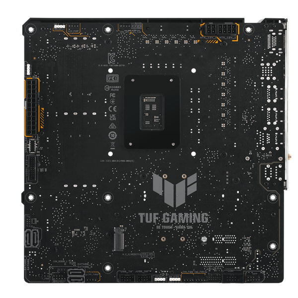 Материнская плата ASUS TUF GAMING B760M-BTF WIFI, LGA1700, B760, 4*DDR5, 4*SATA, 3*M.2, 5*USB 3.2, 4*USB 2.0, Type-C, 2*PCIx16, 1*PCIx1, DP+HDMI, mATX; 90MB1G50-M0EAY0