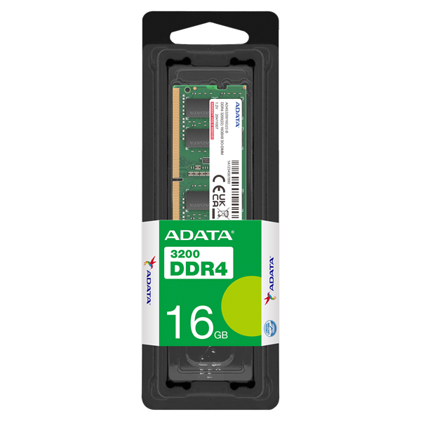 Оперативная память ADATA DDR4 SO-DIMM 16GB 3200MHz 1*16GB 22-22-22 SINGLE TRAY