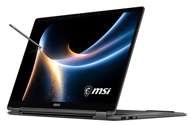 ноутбук MSI Prestige 16 Flip AI+ C3MTG Core Ultra 9 386H 16" 16:10 2.8K (2880x1800) OLED, 120Hz,Touch Screen (support MSI Nano Pen),LPDDR5X 32GB, 2TB SSD,Intel Arc Graphics,81Whr,1.66kg,1y,Win11Pro,Gray
