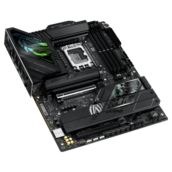 Материнская плата ASUS ROG STRIX Z890-F GAMING WIFI, LGA1851, Z890, 4*DDR5, 4*SATA, 5*M.2, 8*USB 3.2, 2*Type-C, 2*PCIx16, 2*Thunderbolt™ 4, HDMI+DP, ATX; 90MB1I40-M0EAY0