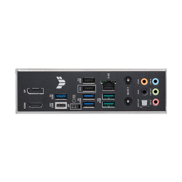 Материнская плата ASUS TUF GAMING B860-PLUS WIFI, LGA1851, B860, 4*DDR5, 4*SATA, 3*M.2, 5*USB 3.2, 2*USB 2.0, Type-C, 2*PCIx16, 1*PCIx1, DP+HDMI, ATX; 90MB1JL0-M0EAY0