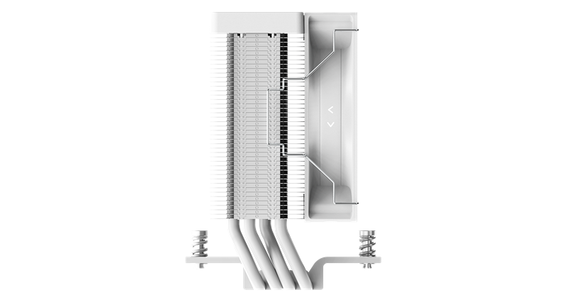 Кулер для процессора Ocypus Gamma A40 WH ARGB Digital, 100mm ARGB FAN, Top Display Panel, 4 HEAT PIPES, 4-PIN PWM, 600-2400 RPM, 29.5DBA, HYDRO BEARING, LGA115X/1200/1700/18XX, AM4/AM5