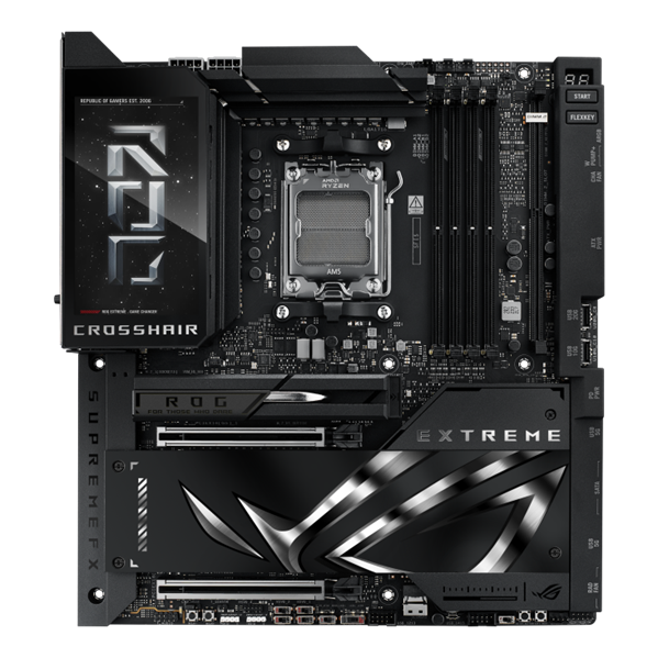 Материнская плата ASUS ROG CROSSHAIR X870E EXTREME, AM5, X870E, 4*DDR5, 4*SATA, 5*M.2, 10*USB 3.2, 2*Type-C, 2*USB4, 6*PCIx16, HDMI, E-ATX; 90MB1LB0-M0EAY0