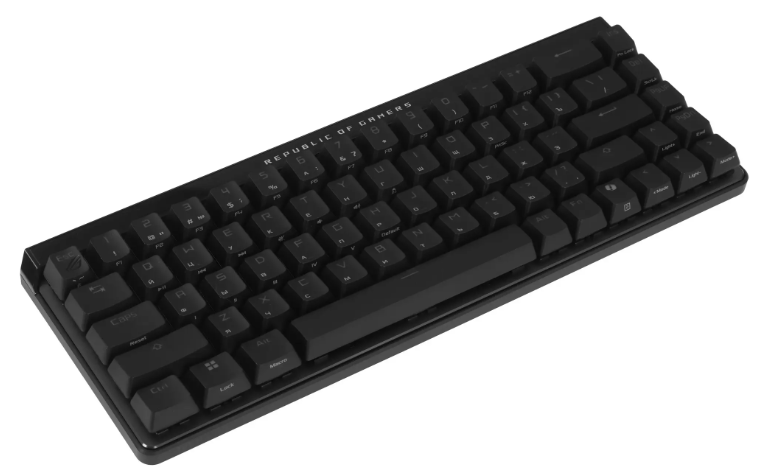 Клавиатура ASUS M605 ROG FALCHION ACE HFX, Wired, 65%, PBT, RGB Lighting, Black