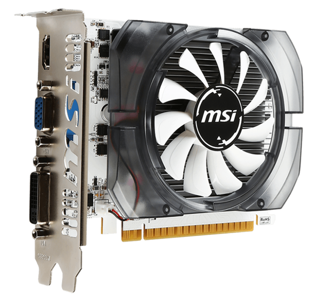 Видеокарта MSI N730-2GD3V3 2Gb DDR3, 128 бит, PCI-E, VGA, DVI, HDMI RTL