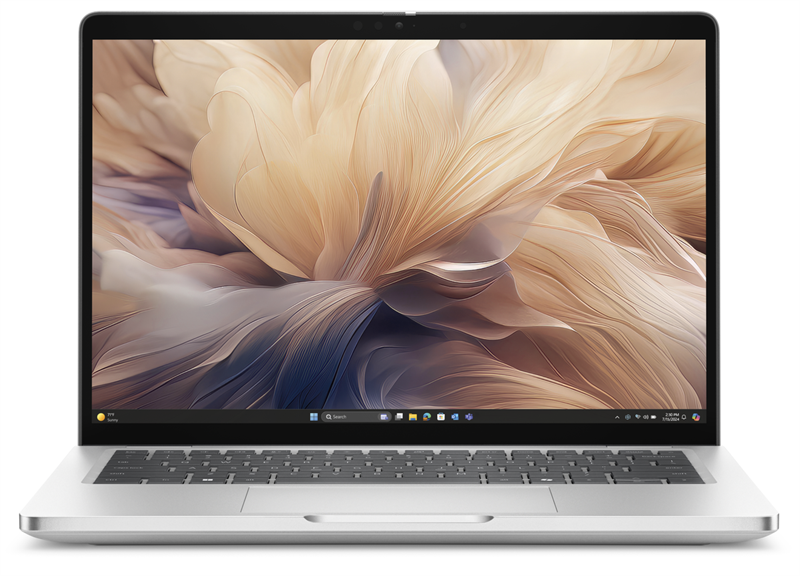 Ноутбук Dell Pro 13 Plus Core Ultra 7 268V 13,3" FullHD+300nit AG,300 nit,32GB LPDDR5,2TB SSD,Intel Arc graphics,3 cell 55 Wh,Backlit,FPR,Thunderbolt,Linux,1,23kg,2y,Eng/Rus,Silver