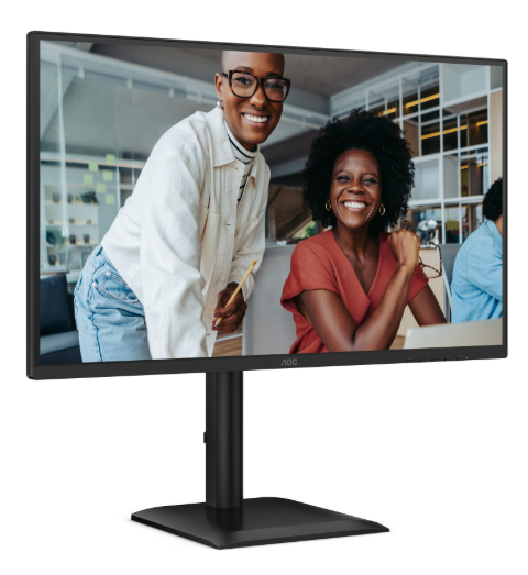 Монитор 27" AOC 2560x1440 WLED 16:9 IPS 350 cd, 1500:1, 20M:1, 4ms, 178°/178°, HDMI, DP, USB hub: 4*USB3.2, 120 Hz, Speak, Tilt, Height, Swivel, Pivot, Internal, VESA, Black, 3y