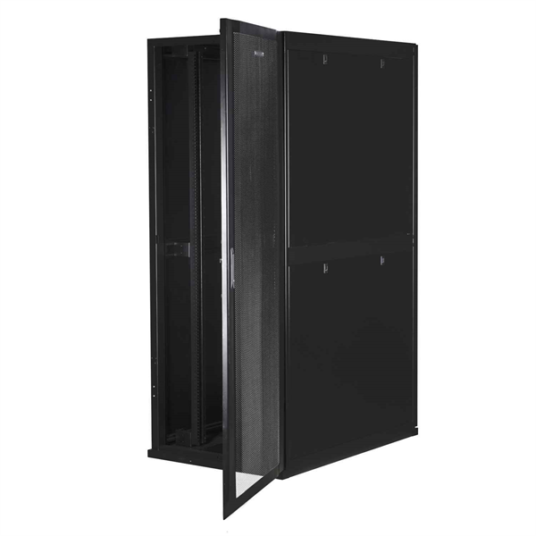 Серверный шкаф SMARTWATT Серверный шкаф Rack S-Series 42U 800x1200мм, двери с перфорацией, боковые панели 4шт и ролики в комплекте, черный (4512020620016)