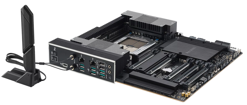 Материнская плата ASUS PRO WS TRX50-SAGE WIFI, AMD TRX50, 4*DDR5, 4*SATA, 3*M.2, 6*USB 3.2, 2*USB 2.0,Type-C, 5*PCIx16, CEB; 90MB1FZ0-M0EAY0