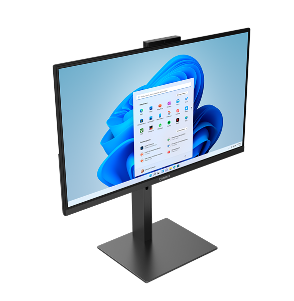Моноблок IRBIS GroovyAIO 24; 23.8" (I5-1250P;1920x1080; IPS; 16GB (2*8) DDR4/512GB NVME SSD, wifi6 AX101, microSD, type C full function, RJ45, WebCam 5MP(magnetic), HAS; EU 19V 3.42A, wired k+m, Win11Pro, Кит
