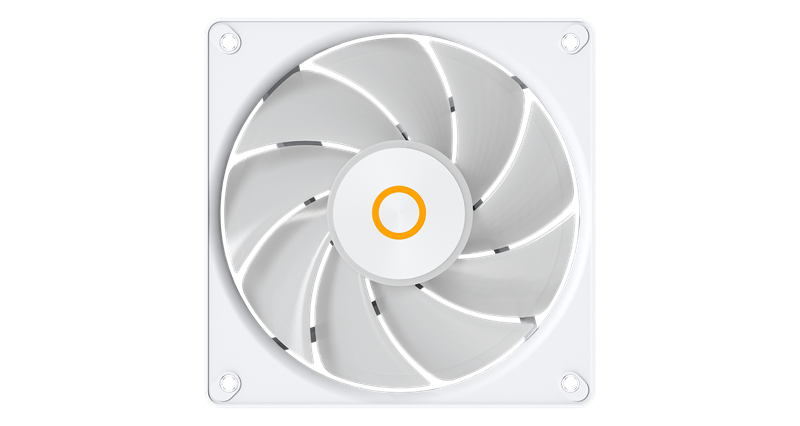 Вентилятор для корпуса Ocypus Gamma F12 Elite WH ARGB 3 IN 1, 120x120x25mm, 4-PIN PWM, 600-1800 RPM, 26 DBA MAX, HYDRO BEARING