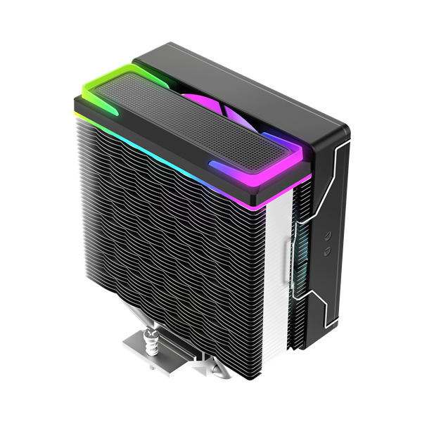 Кулер для процессора Ocypus Delta A40 SE BK ARGB, 120mm ARGB FAN, Top ARGB Panel, 4 HEAT PIPES, 4-PIN PWM, 800-1800 RPM, 31DBA, HYDRO BEARING, LGA115X/1200/1700/18XX, AM4/AM5