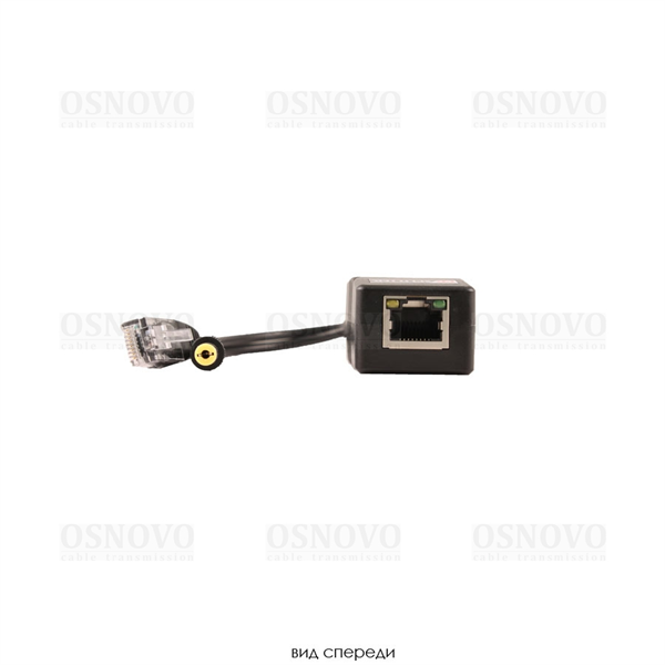 PoE-сплиттер OSNOVO PoE Splitter/2 PoE-сплиттер Fast Ethernet. Соответствует стандартам PoE IEEE 802.3af. Предназначен для питания оконечных сетевых устройств, не поддерживающих PoE. Порты: вх. - RJ45(10/100 Base-