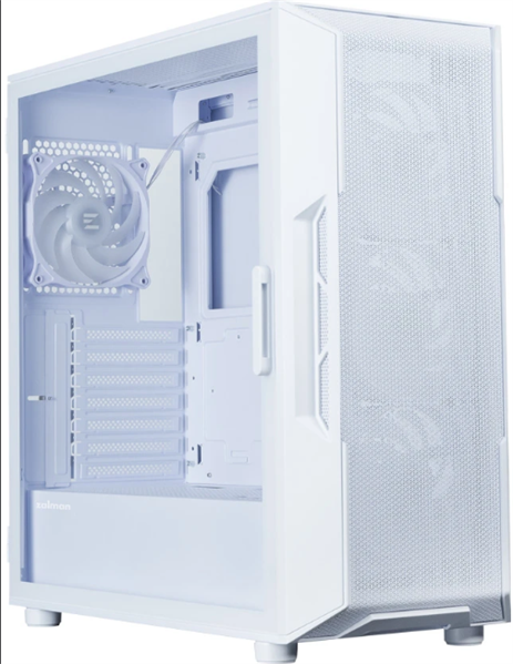 корпус ZALMAN I3 NEO ARGB V2 WHITE, ATX, WHITE, FRONT MESH, WINDOW, 2x3.5", 3x2.5", 1xUSB2.0, 2xUSB3.0, 1xUSB Type-C, FRONT 3x120mm ARGB, REAR 1x120mm ARGB
