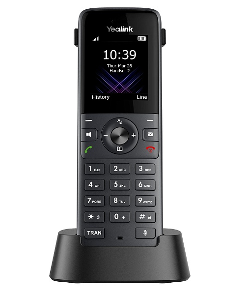 Трубка YEALINK DECT трубка W74H, экран 1.8", виброоповещение, FNR, BT, 3.5 mm, для W70B/W71P/W73P/W74P/W76P/W79P/W75/W80/W90, шт