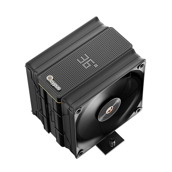 Кулер для процессора Ocypus Iota A40 BK Dual Fan, 2x120mm FAN, Display Panel, 4 HEAT PIPES, 4-PIN PWM, 500-2000 RPM, 29DBA, FDB, LGA115X/1200/1700/18XX, AM4/AM5