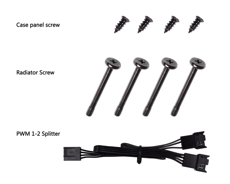Вентилятор ID-COOLING WF-14025-XT-Black (140x140x25mm, 800-1600 об/мин RPM )