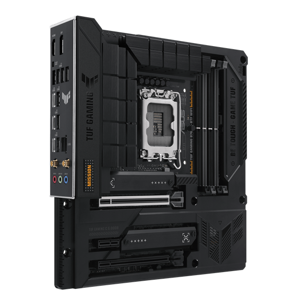 Материнская плата ASUS TUF GAMING B760M-BTF WIFI, LGA1700, B760, 4*DDR5, 4*SATA, 3*M.2, 5*USB 3.2, 4*USB 2.0, Type-C, 2*PCIx16, 1*PCIx1, DP+HDMI, mATX; 90MB1G50-M0EAY0